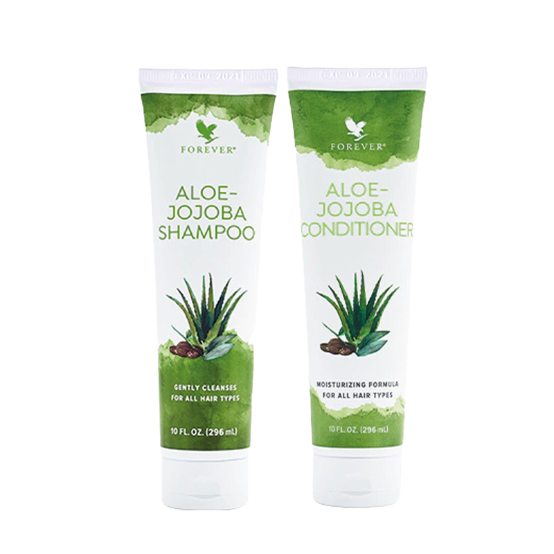 Aloe-Jojoba Shampoo + Condicionador